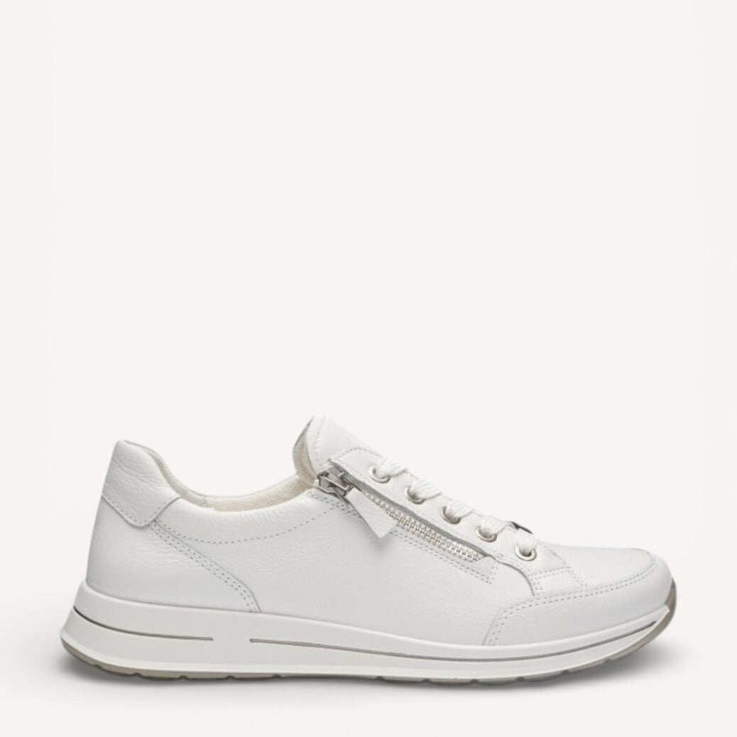 DAMES SPORTIEVE VETERSCHO-Wit leer