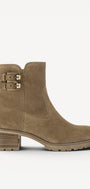 DAMES BOOTS+KORT LAARS-Bruin suède