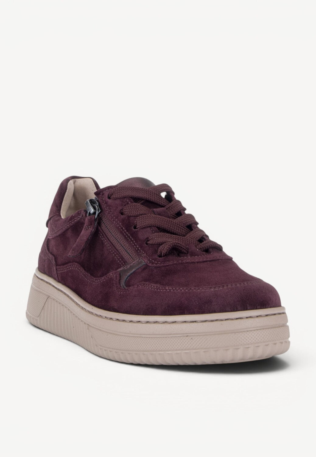 DAMES SPORTIEVE VETERSCHO-Rood suède/nubuck