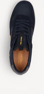 Heren veterschoenen-Blauw suède/nubuck