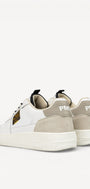 Heren veterschoenen-Wit leer