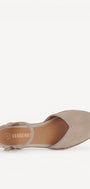 MUIL +SLINGBACK-Beige suède/nubuck