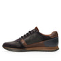 Heren veterschoenen-Blauw leer