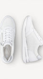 DAMES SPORTIEVE VETERSCHO-Wit leer