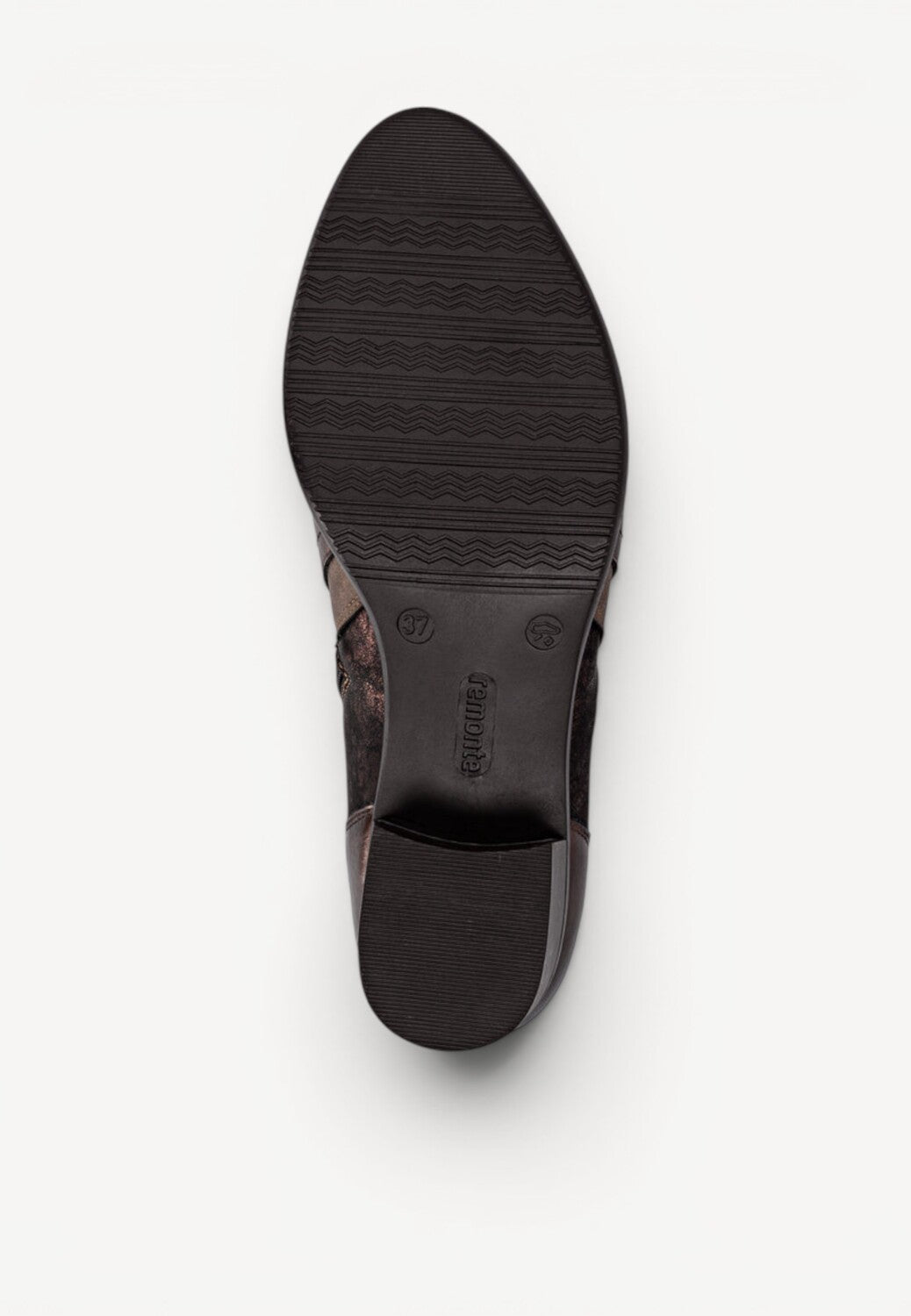 DAMES BOOTS+KORT LAARS-Brons leer