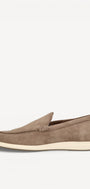 Heren instapper-Beige suède/nubuck