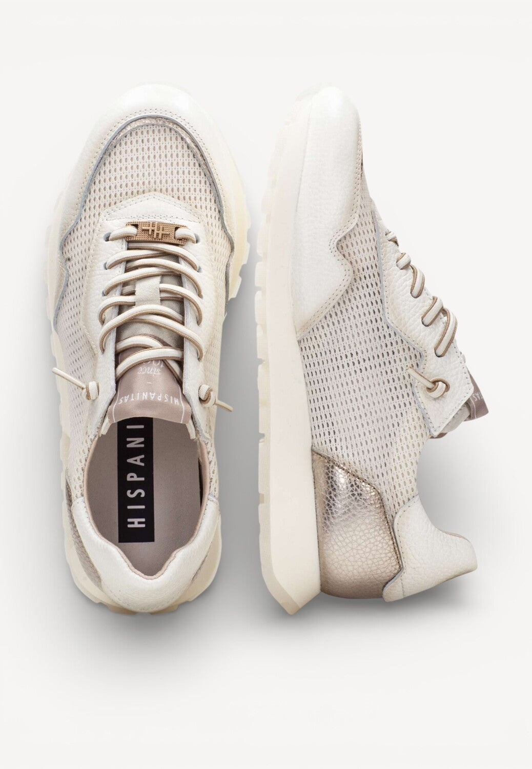 DAMES SPORTIEVE VETERSCHO-Beige leer