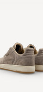Heren veterschoenen-Beige suède/nubuck
