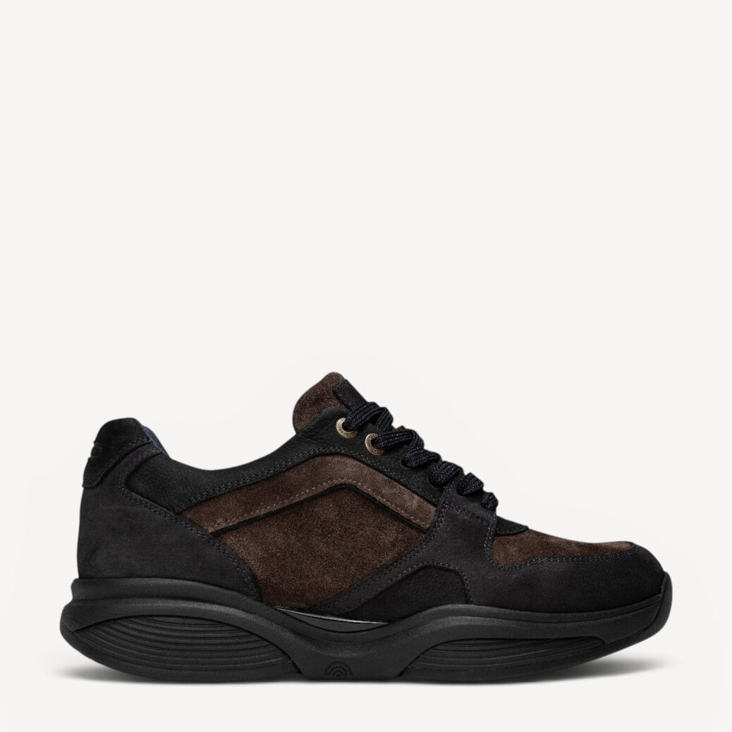 Heren veterschoenen-Blauw combi kleur