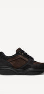 Heren veterschoenen-Blauw combi kleur