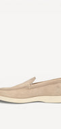 Heren instapper-Beige suède/nubuck