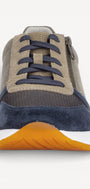 Heren veterschoenen-Blauw combi kleur