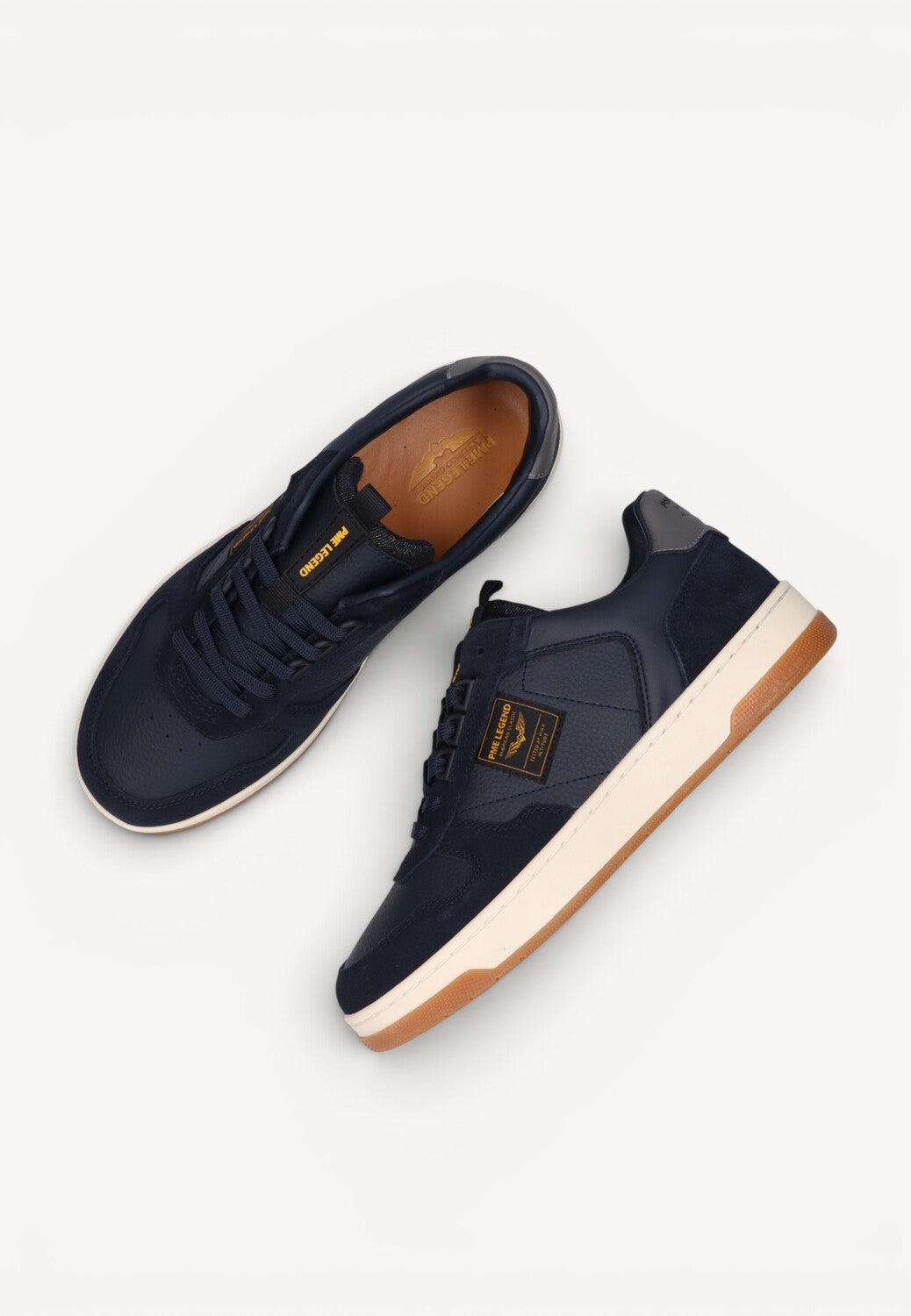 Heren veterschoenen-Blauw suède/nubuck