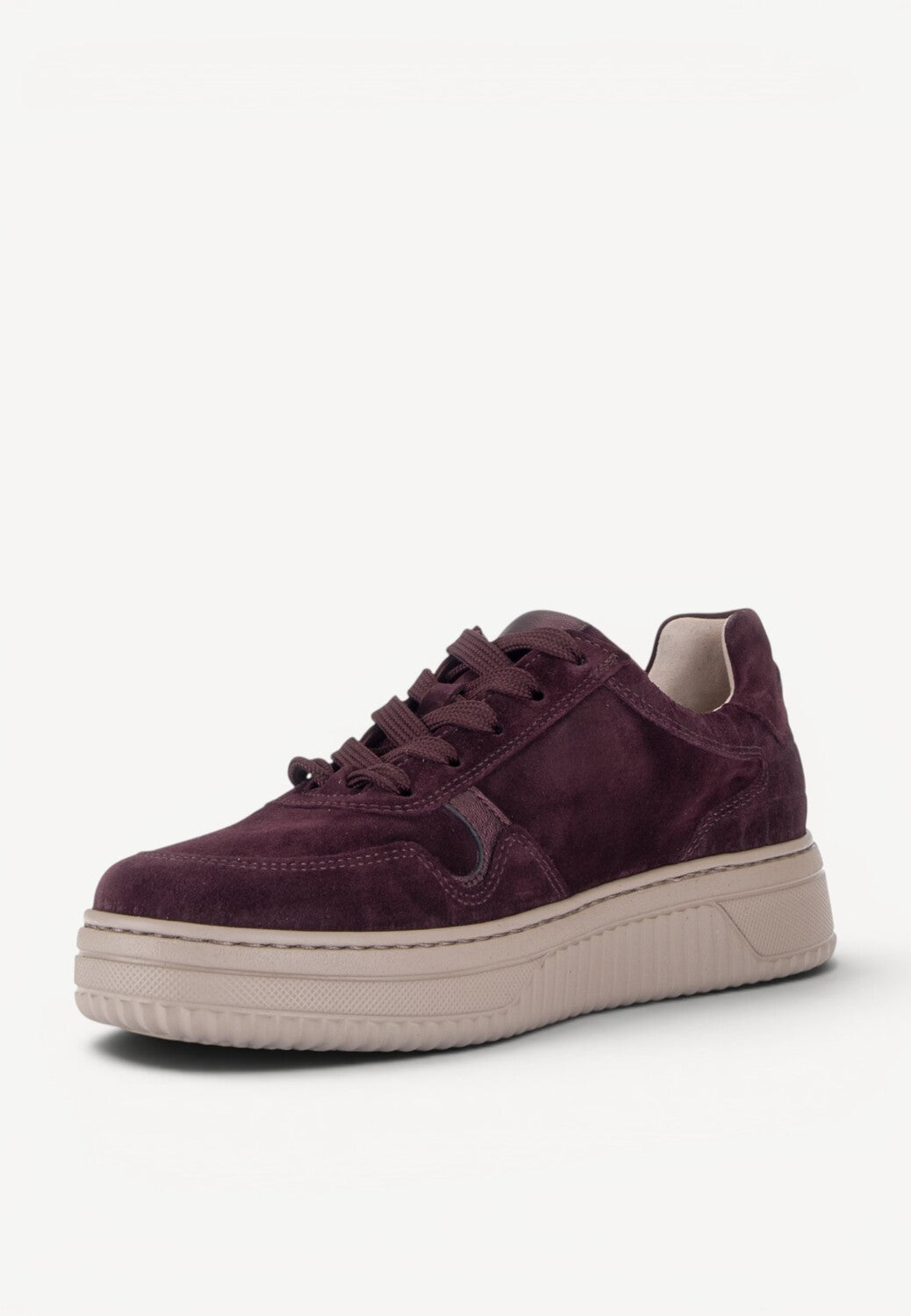 DAMES SPORTIEVE VETERSCHO-Rood suède/nubuck