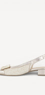 MUIL +SLINGBACK-Goud combi kleur