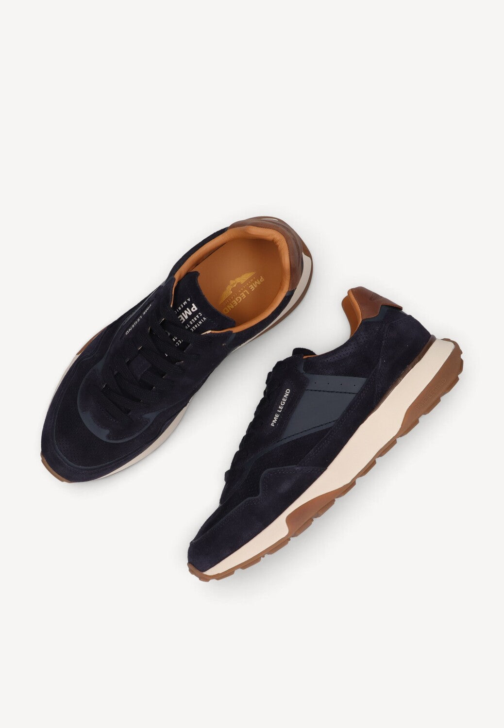Heren veterschoenen-Blauw suède/nubuck