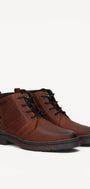 Heren boots-Bruin leer