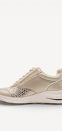 DAMES SPORTIEVE VETERSCHO-Beige suède/nubuck