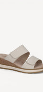 DAMES OPEN SCHOENEN-Beige suède/nubuck