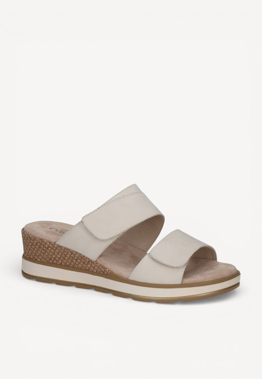 DAMES OPEN SCHOENEN-Beige suède/nubuck