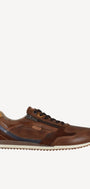 Heren veterschoenen-Bruin leer