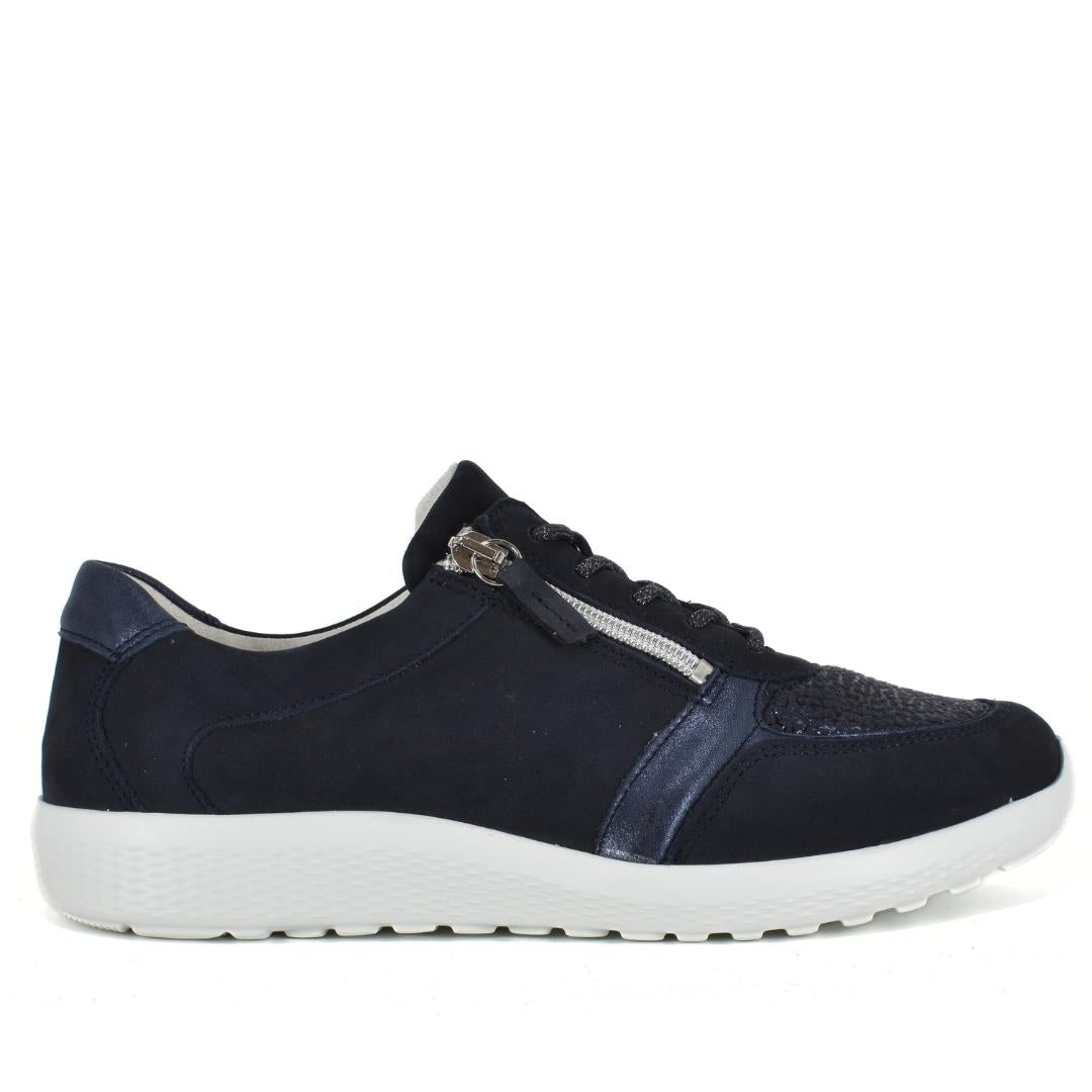 DAMES SPORTIEVE VETERSCHO-Blauw suède/nubuck