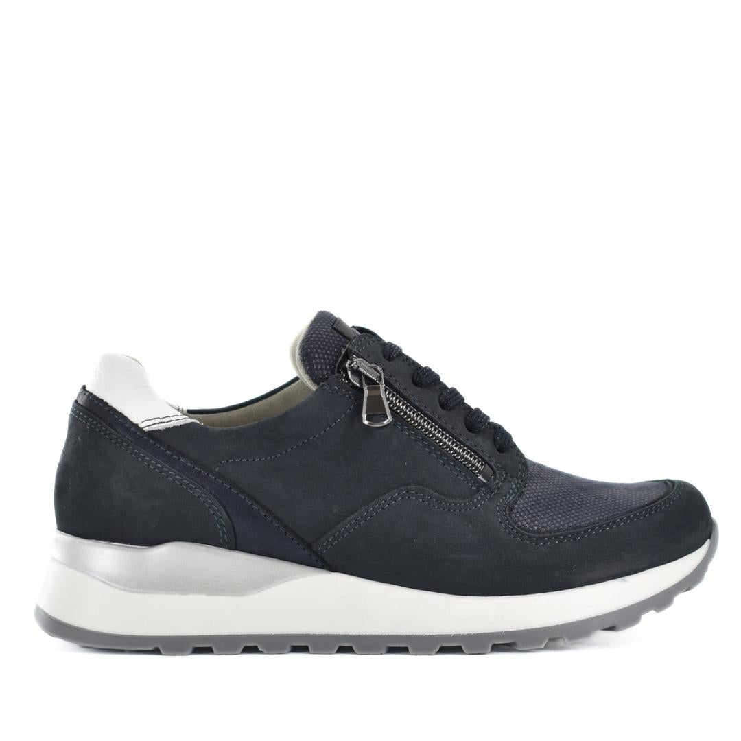 DAMES SPORTIEVE VETERSCHO-Blauw suède/nubuck