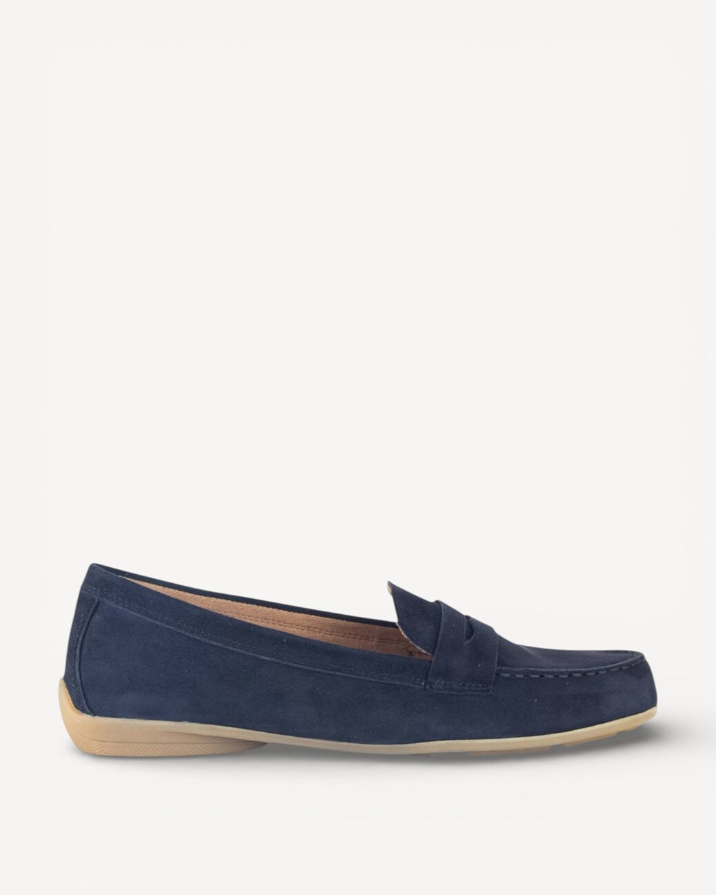 DAMES INSTAPSCHOENEN-Blauw suède/nubuck