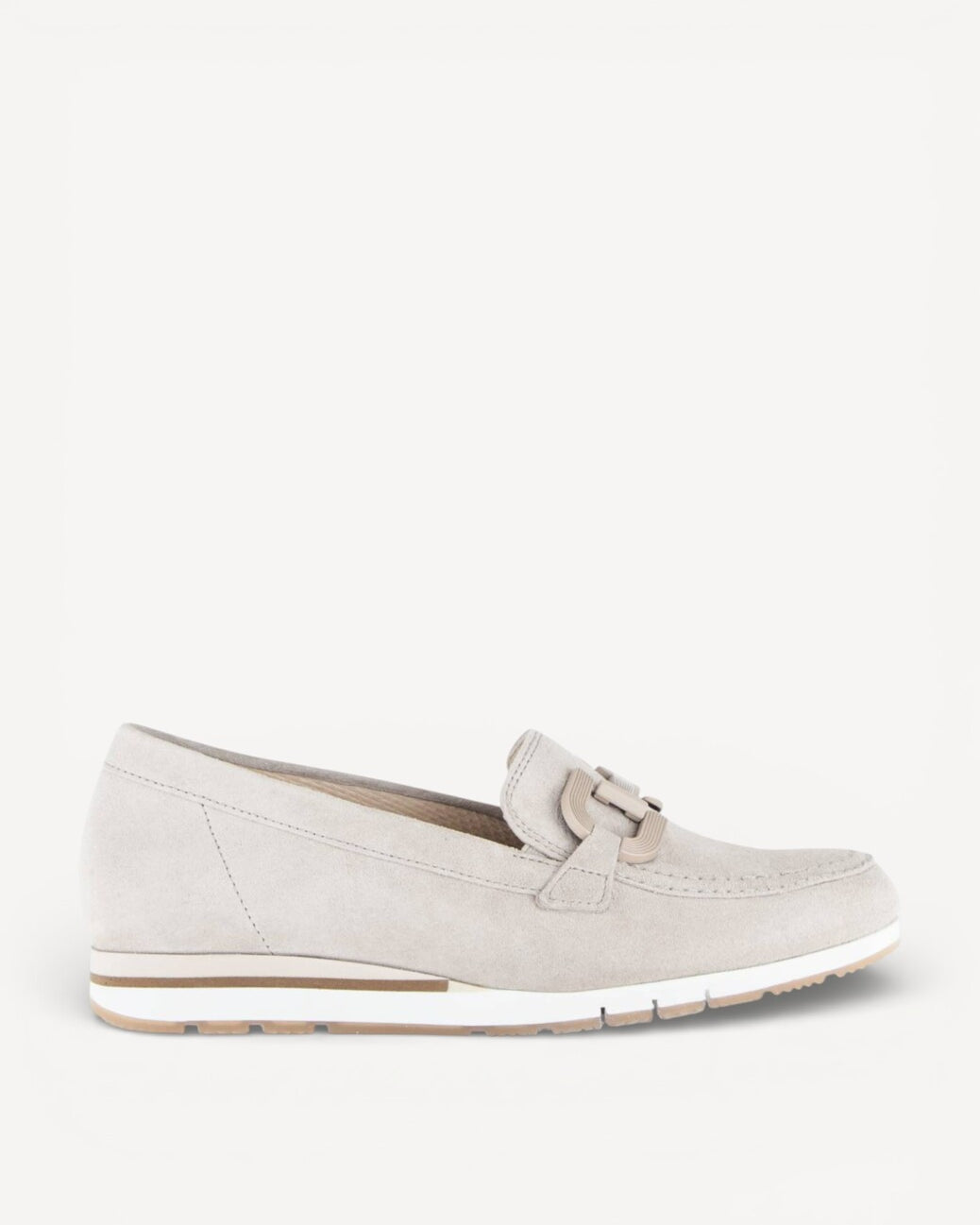 DAMES INSTAPSCHOENEN-Beige suède/nubuck