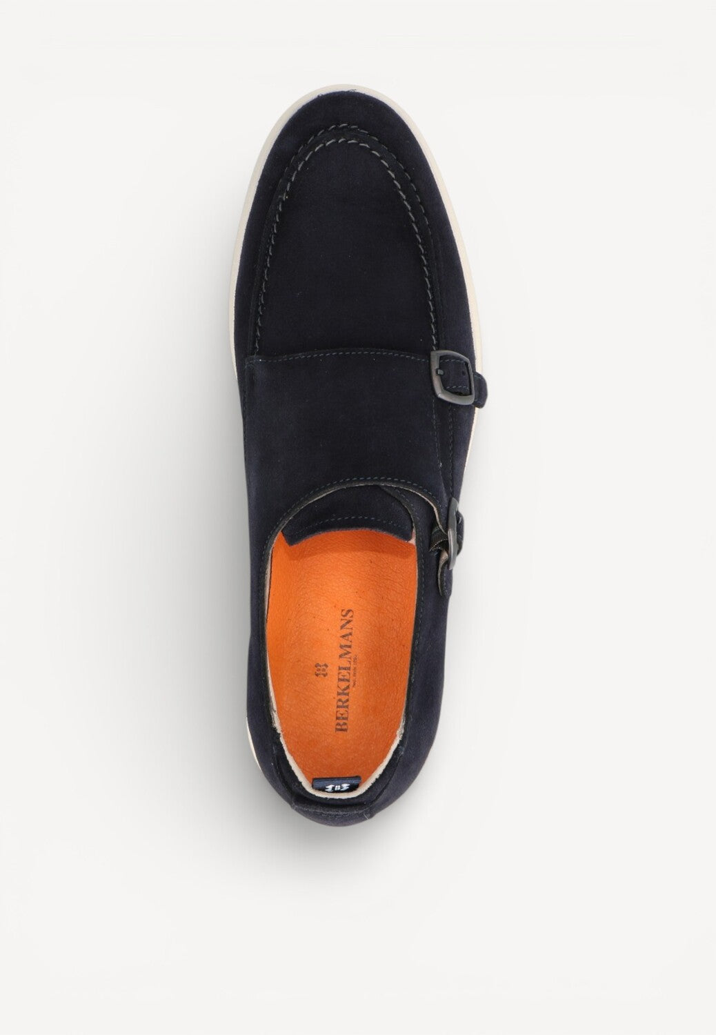 Heren veterschoenen-Blauw suède/nubuck