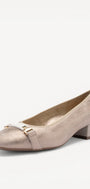 BALLERINAS + PUMPS-Beige leer