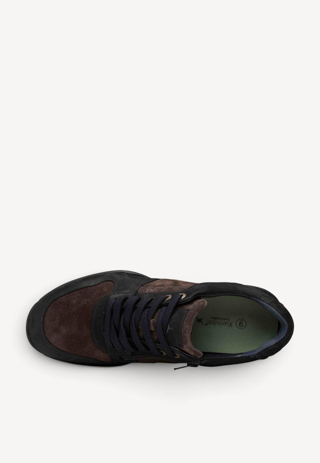 Heren veterschoenen-Blauw combi kleur