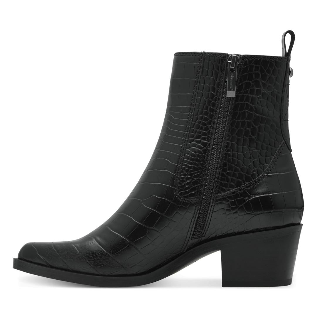 DAMES BOOTS+KORT LAARS-Zwart lak