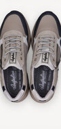 Heren veterschoenen-Blauw combi kleur