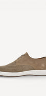 Heren veterschoenen-Beige suède/nubuck