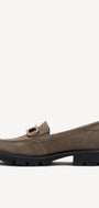DAMES INSTAPSCHOENEN-Beige suède/nubuck