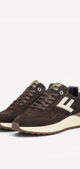 Heren veterschoenen-Bruin suède