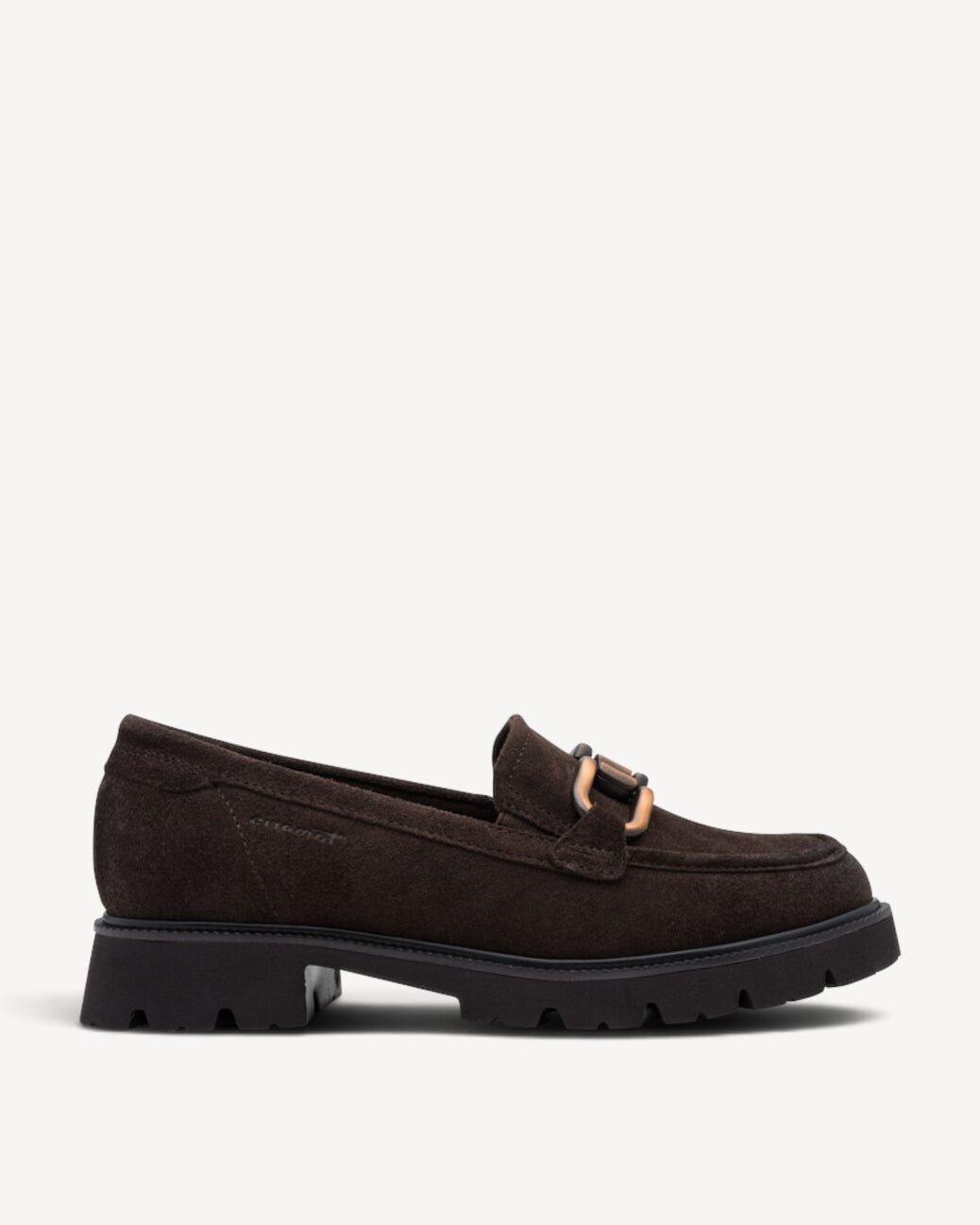 DAMES INSTAPSCHOENEN-Bruin suède