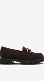 DAMES INSTAPSCHOENEN-Bruin suède