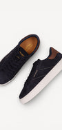 Heren veterschoenen-Blauw suède/nubuck