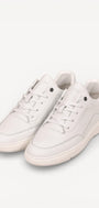 Heren veterschoenen-Wit leer