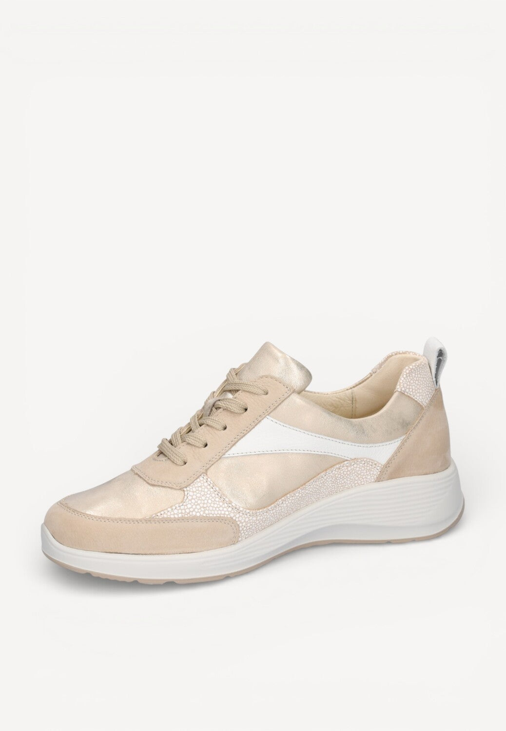 DAMES SPORTIEVE VETERSCHO-Beige suède/nubuck