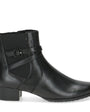 DAMES BOOTS+KORT LAARS-Zwart leer