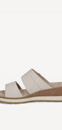 DAMES OPEN SCHOENEN-Beige suède/nubuck