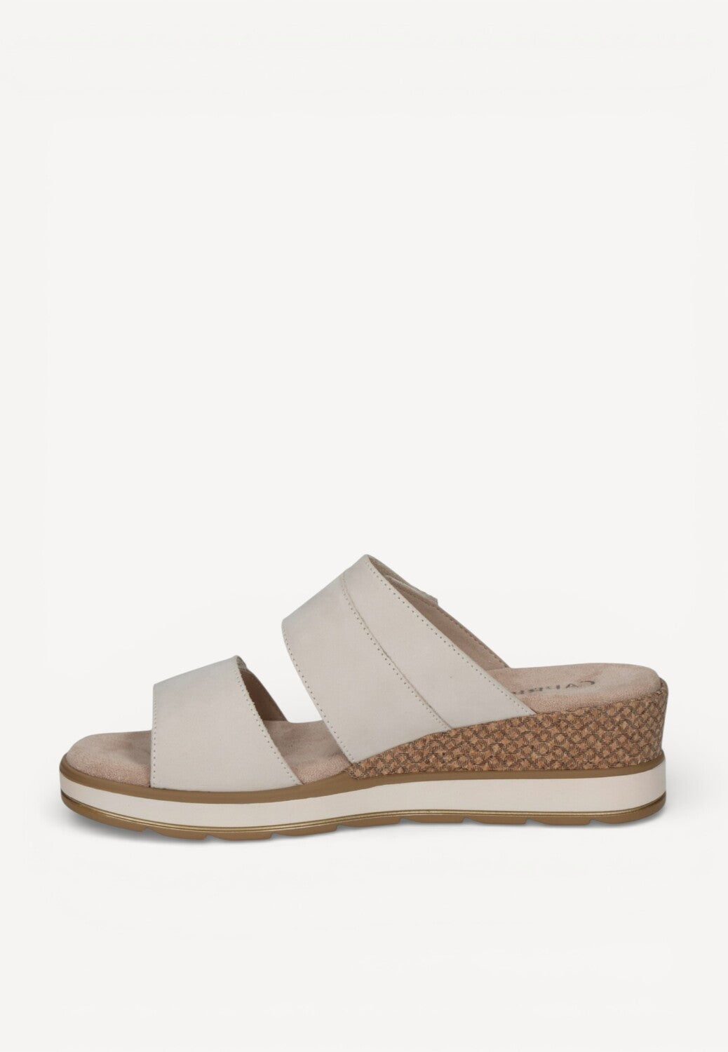DAMES OPEN SCHOENEN-Beige suède/nubuck