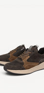Heren veterschoenen-Grijs combi kleur