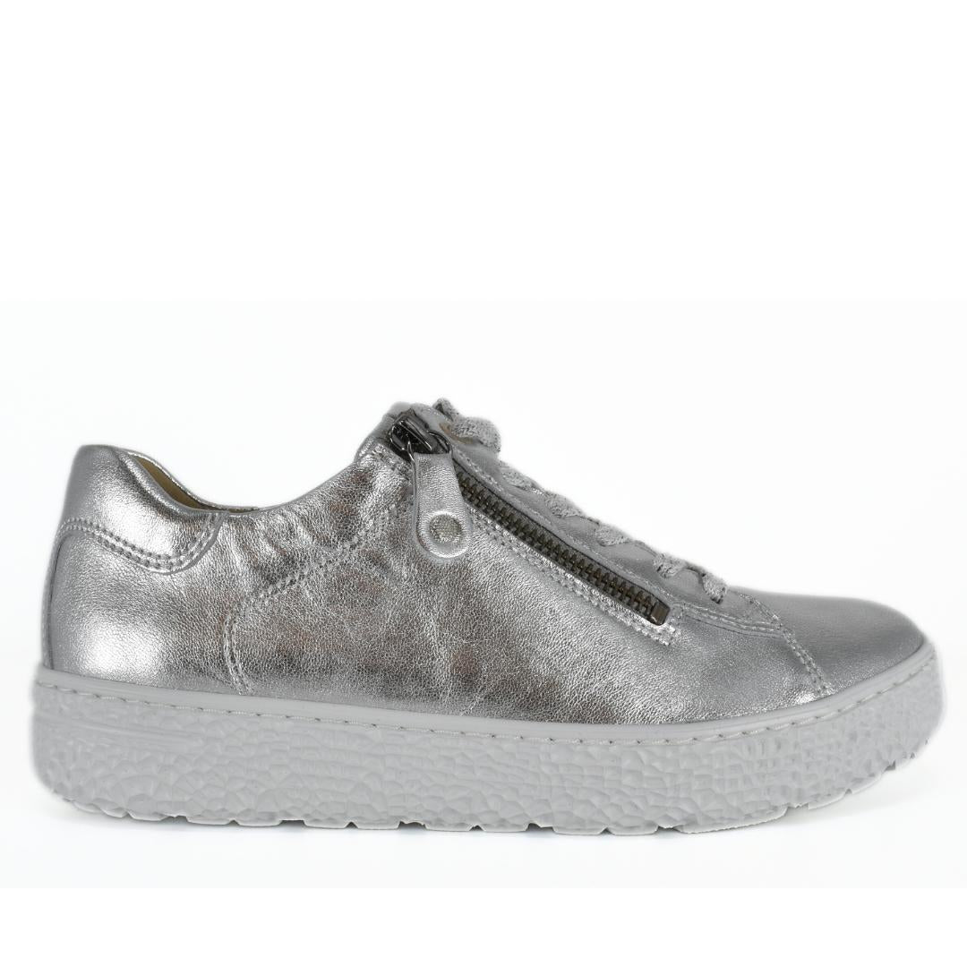 DAMES SPORTIEVE VETERSCHO-Zilver leer