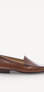 DAMES INSTAPSCHOENEN-Bruin leer