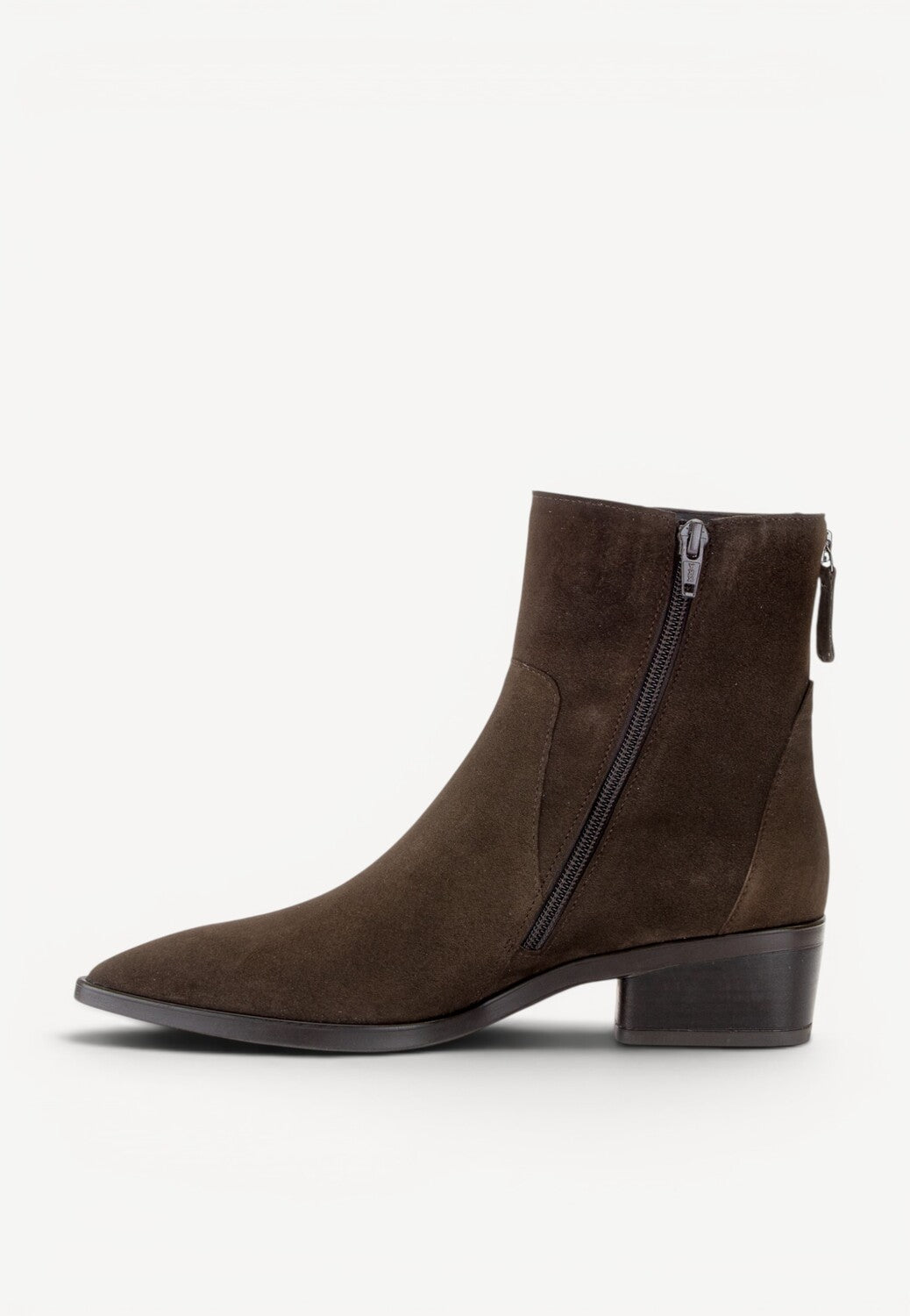 DAMES BOOTS+KORT LAARS-Bruin suède