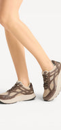 DAMES SPORTIEVE VETERSCHO-Beige combi kleur